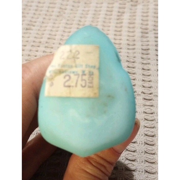 Vintage Blue Satin Fenton Glass Girl Praying Figurine Collectors Item Stickered - Picture 7 of 8